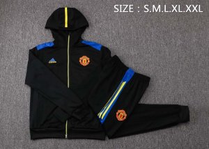 Chandal Con Capucha Manchester United 2021-2022 Negro