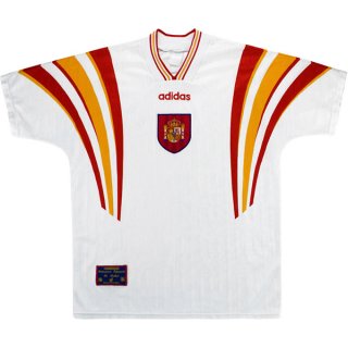 3ª Equipación Replica Camiseta España Retro 1996 Blanco 3ª Equipación Replica Camiseta España Retro 1996 Blanco