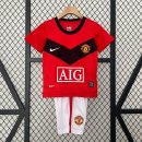 Camiseta Manchester United 1ª Equipación Retro Niño 2009 2010