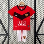 Camiseta Manchester United 1ª Equipación Retro Niño 2009 2010