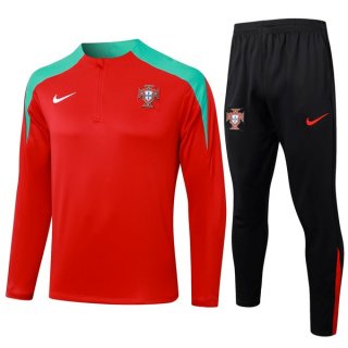 Sudadera De Training Portugal 2024-2025 Rojo Verde 3 Sudadera De Training Portugal 2024-2025 Rojo Verde 3