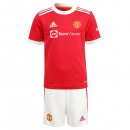 1ª Equipación Camiseta Manchester United Niño 2021-2022 Rojo