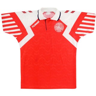 1ª Equipación Replica Camiseta Dinamarca Retro 1992 Rojo 1ª Equipación Replica Camiseta Dinamarca Retro 1992 Rojo