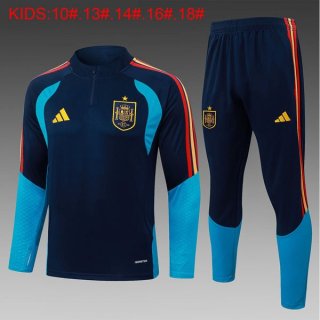 Ninos Sudadera De Training España 2026-2027 Azul 4