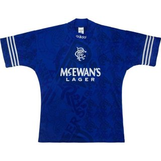 1ª Equipación Replica Camiseta Rangers Retro 1994 1996 Azul 1ª Equipación Replica Camiseta Rangers Retro 1994 1996 Azul