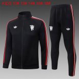 Ninos Chandal Manchester United 2026-2027 Negro 2 Ninos Chandal Manchester United 2026-2027 Negro 2