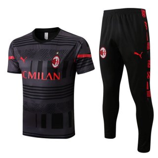 Camiseta AC Milan Conjunto Completo 2022-2023 Gris Camiseta AC Milan Conjunto Completo 2022-2023 Gris