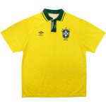 1ª Equipación Replica Camiseta Brasil Retro 1991 1993 Amarillo
