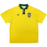 1ª Equipación Replica Camiseta Brasil Retro 1991 1993 Amarillo