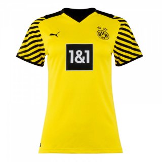 1ª Equipación Camiseta Dortmund Mujer 2021-2022 Amarillo 1ª Equipación Camiseta Dortmund Mujer 2021-2022 Amarillo
