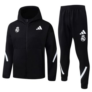 Chandal Con Capucha Real Madrid 2026-2027 Negro