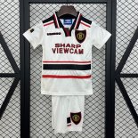 Camiseta Manchester United 2ª Equipación Niño Retro 1997-1998