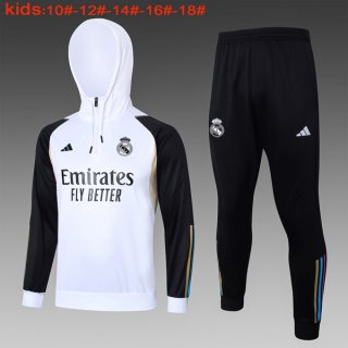 Ninos Sudadera Con Capucha Real Madrid 2024 Blanco 2 Ninos Sudadera Con Capucha Real Madrid 2024 Blanco 2