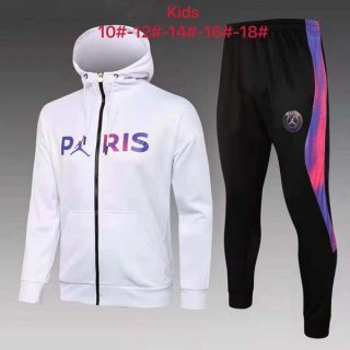 Niños Chandal Con Capucha Paris Saint Germain 2022 Blanco Rosa 1 Niños Chandal Con Capucha Paris Saint Germain 2022 Blanco Rosa 1