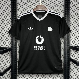 Tailandia Camiseta AS Roma Pre-Match 2024-2025 Negro Tailandia Camiseta AS Roma Pre-Match 2024-2025 Negro