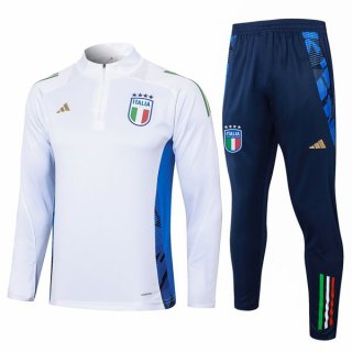 Sudadera De Training Italia 2024-2025 Blanco 3 Sudadera De Training Italia 2024-2025 Blanco 3