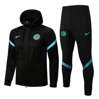 Chandal Con Capucha Inter Milan 2022 Negro Chandal Con Capucha Inter Milan 2022 Negro