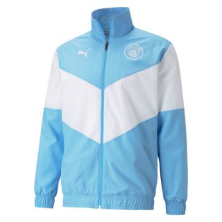Chaqueta Manchester City 2021-2022 Azul Blanco Chaqueta Manchester City 2021-2022 Azul Blanco
