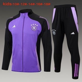 Niños Chandal Alemania 2024-2025 Purpura Negro 3 Niños Chandal Alemania 2024-2025 Purpura Negro 3