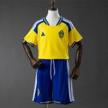 Camiseta Suecia 1ª Equipación Niño 2026