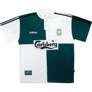 2ª Equipación Replica Camiseta Liverpool Retro 1995 1996 Verde 2ª Equipación Replica Camiseta Liverpool Retro 1995 1996 Verde
