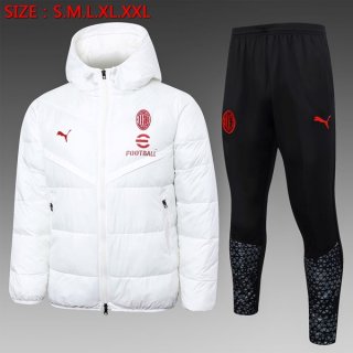 Abrigo Plumón AC Milan Conjunto Completo 2024-2025 Blanco Abrigo Plumón AC Milan Conjunto Completo 2024-2025 Blanco