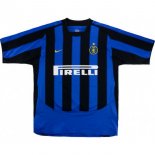 1ª Equipación Replica Camiseta Inter Milan Retro 2003 2004 Azul