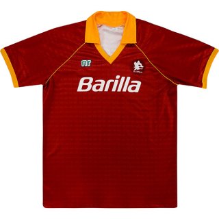 1ª Equipación Replica Camiseta AS Roma Retro 1990 1991 Naranja 1ª Equipación Replica Camiseta AS Roma Retro 1990 1991 Naranja