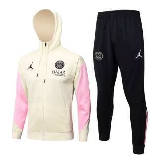 Chandal Con Capucha PSG 2024-2025 Amarillo Rosa 3 Chandal Con Capucha PSG 2024-2025 Amarillo Rosa 3