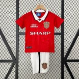 Camiseta Manchester United 1ª Equipación Niño Retro 1999 2000