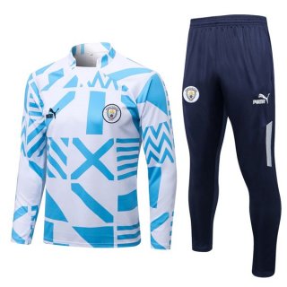Sudadera De Training Manchester City 2022-2023 Azul Blanco Sudadera De Training Manchester City 2022-2023 Azul Blanco