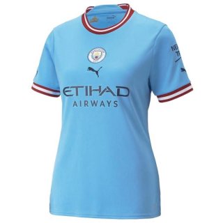 Camiseta Manchester City 1ª Mujer 2022-2023 Camiseta Manchester City 1ª Mujer 2022-2023