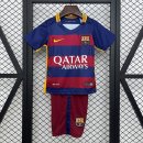 Camiseta Barcelona 1ª Equipación Niño Retro 2015-2016