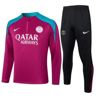Sudadera De Training PSG 2024-2025 Purpura Rojo 3 Sudadera De Training PSG 2024-2025 Purpura Rojo 3