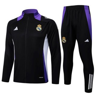 Chandal Real Madrid 2025-2026 Negro Purpura Chandal Real Madrid 2025-2026 Negro Purpura