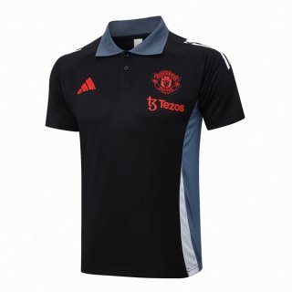 Polo Manchester United 2024-2025 Negro Gris 2 Polo Manchester United 2024-2025 Negro Gris 2