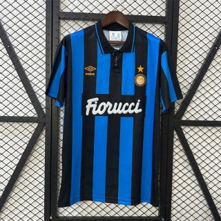 Tailandia Camiseta Inter Milan 1ª Equipación Retro 1992-1994 Tailandia Camiseta Inter Milan 1ª Equipación Retro 1992-1994