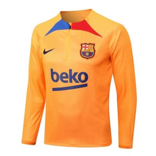 Sudadera De Training Barcelona Top 2023 Naranja Sudadera De Training Barcelona Top 2023 Naranja