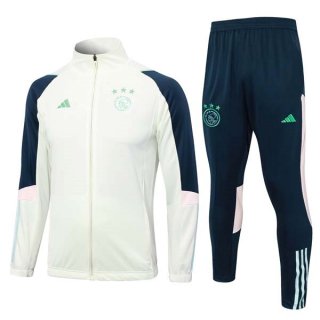 Chandal Ajax 2023-2024 Blanco Azul Chandal Ajax 2023-2024 Blanco Azul